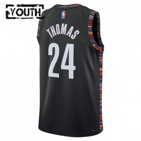 Camiseta Niños NBA Brooklyn Nets Cam Thomas 2025-26 Nike City Edition Negro Swingman